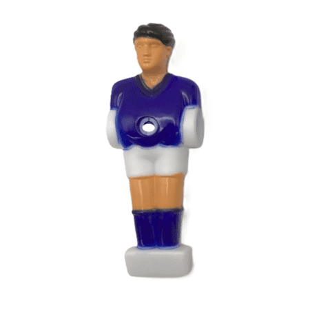 Blue Uniformed (Blue Socks) Player Set for 48″ Foosball Table (non-counterweighted) (for 1/2" rods / 4.13" height)